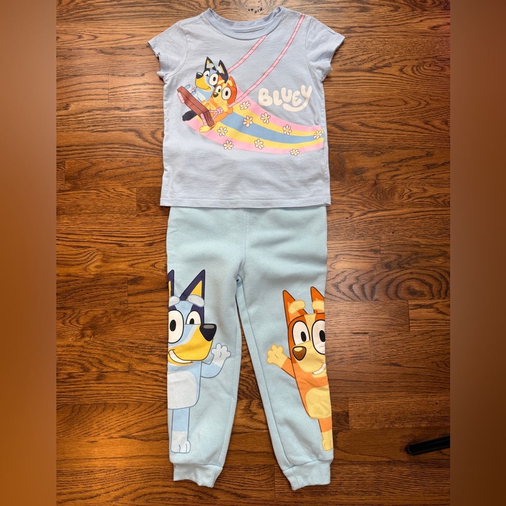Bluey and Bingo Character Kids Pajama Set Size 4T
